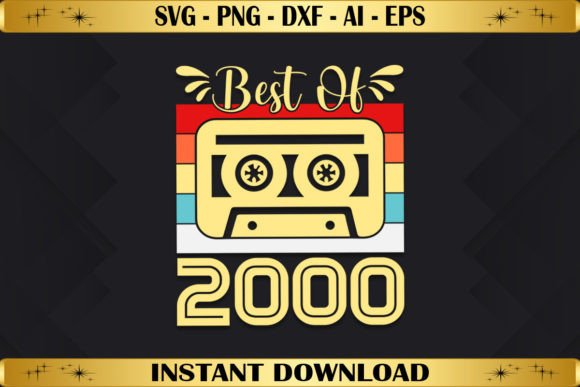 Best of 2000 Birthday Gifts Vintage Graphics & T‑Shirt Designs