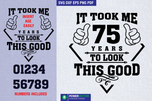 Funny Birthday Age T Shirt Template