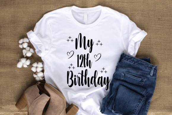 My 12th Birthday SVG T-shirt Design