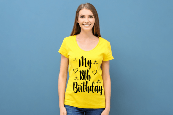 My 18th Birthday SVG T-shirt Design